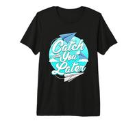 Paper Airplane Design for Origami Lover - Catch You Later Premium T-Shirt