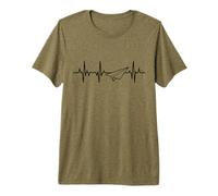 Paper Airplane Heartline Planes Premium T-Shirt