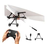 Paper Airplane Kit, DIY Electric Remote Control Plane with Gyro Stabilizer