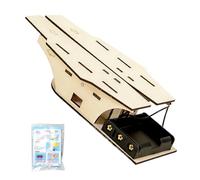 Paper Airplane Launcher - Educational STEM Science Kit, High Speed Motorized Flying Toy with Foldable Launch Pad, DIY Aerodynamics Learning Station, Ideal for Kids Teens Outdoor Games