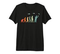 Paper-Airplane Math-Teacher Engineer Evolution Paper-Plane Premium T-Shirt