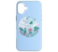 Paper-airplane math-teacher Schoolchildren paper-plane Case for iPhone 16 Plus