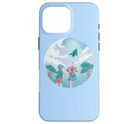 Paper-airplane math-teacher Schoolchildren paper-plane Case for iPhone 16 Pro Max