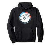 Paper Airplane Minimal Travel Graphic Pullover Hoodie