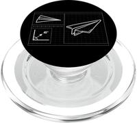 Paper-airplane-pilot math-teacher engineer paper-plane PopSockets PopGrip for MagSafe