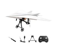 Paper Airplane RC, With Double Propellers Gyro Stabilized, 11x8cm, DIY Electric Remote Control Foam Plane Toy, Lightweight Crash Resistant Aircraft, For Kids Boys Girls Home Outdoor Park Garden Patio
