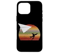 Paper Airplane Retro Vintage Aircraft Paper Plane Aviation Case for iPhone 16 Pro Max