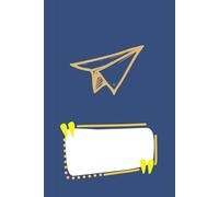 paper airplane: Softcover notebook | Size 6*9 | Number of pages 120 pages | With lines | For recording ideas, recording knowledge