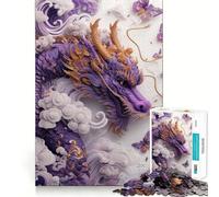 Paper Art Majestic Dragon Jigsaw Puzzles for Adults 1000 Mind Exercise Toy Relax Time Design Assembly (50x75cm)