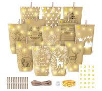 Paper Bags Advent Calendar Fill Yourself Advent Calendar Bags: Fairy Lights + Paper Dragon Advent Calendar for Filling, DIY Advent Calendar Advent Bags Christmas Bags Gift Bags Christmas
