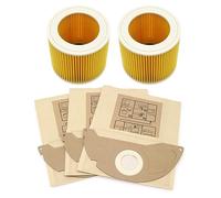 Paper Bags+ Dust HEPA Filters for Karcher WD2250 WD3.200 MV2 MV3 WD3 Vacuum Cleaners Parts Cartridge HEPA Filter Commendable