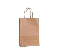 Paper Bags With Handles 10/50pcs Mini Small Kraft Paper Bag With Handles Festival Present Bag Candy Shopping Bags(Color7,50PCS_33 X 25 X 11CM)