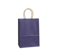 Paper Bags With Handles 10/50pcs Mini Small Kraft Paper Bag With Handles Festival Present Bag Candy Shopping Bags(Color13,50PCS_27 X 21 X11CM)