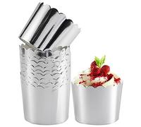 Paper Baking Cups, 50pcs Cupcake Liners Silver Muffin Liners Greaseproof Disposable Bulk Cupcake Wrapper, 6 oz Standard Jumbo Muffin Cups for Wedding Birthday Parties by Dootafy