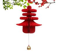 Paper Bell Decoration, Bell Comb Decoration - New Year Comb Paper Ornament - Chinese Year of the Snake, New Year Festive Decoration Supplies for Lovers,