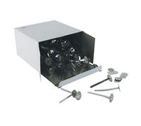 Paper Binders with Washers Tinned Steel 51mm Pack 200