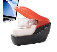 Paper Binding Tool - Portable Staple Free Closure, Mini Desktop Puncher | ABS Compact Manual Document Clamp Device Lightweight Secure Sheet Lock Mechanism Practical Filing Access