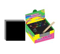 Paper, Black Scratch Paper - Black Set, Doodle Pads for Halloween Party Game, Christmas, Art and Craft Drawing Board for Girls and Ages 3+