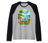 Paper Boat Ocean Seeker Raglan Baseball Tee