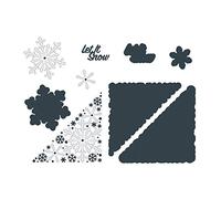 Paper Boutique Die-Let It Snow, Metal, Decorative Corner 10.5 x 10.4 cm