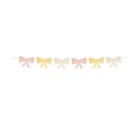 Paper bows garland Pastel one size
