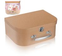 Paper Box Suitcase Gift Box for Flowers and Small Items, Portable