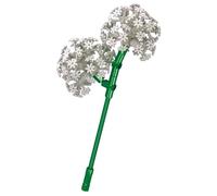 Paper Brush Flower Building Blocks Set - Make Your Own Bouquet Faux Plant Bricks Toy Kits - for Kids 6+ and Adults