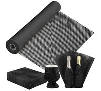 Paper Bubble Wrap Cushioning Roll, Packing Paper for Moving House, Shipping and Gift Wrapping - Sustainable Packaging Materials for Moving Boxes and Fragile Gift Bubble Wrap Alternative Black 30cmx30M