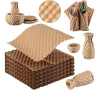 Paper Bubble Wrap Eco Cushioning Wrap, Packing Supplies for Storing Delicate Items Moving Shipping, Alternative to Plastic Bubble Filler for Moving Boxes 96ft