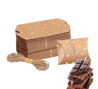 Paper Candy Storage Boxes, Empty Paper Chocolate Boxes | Pillow Design Chocolate Box Packaging Box - Fillable Candy Chocolate Paper Box with