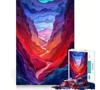 Paper Canyon Landscape 1000 Piece Jigsaw Puzzles for Adults Jigsaw Fine Logic Toy Quiet Fun Neat Edge Memorable Gift (38x52cm)
