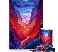 Paper Canyon Landscape 1000 Piece Jigsaw Puzzles for Adults Jigsaw Fine Logic Toy Quiet Fun Neat Edge Memorable Gift (38x26cm)