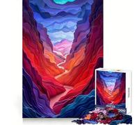 Paper Canyon Landscape 1000 Piece Jigsaw Puzzles for Adults Jigsaw Fine Logic Toy Quiet Fun Neat Edge Memorable Gift (38x52cm)