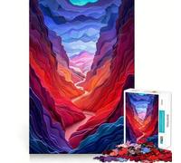 Paper Canyon Landscape Jigsaw Puzzles for Adults 1000 Pieces Mind Skill Toy Slow Enjoy Design Assembly Lovely Gift (50x75cm)