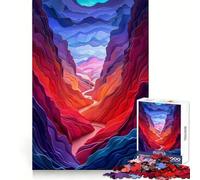 Paper Canyon Landscape Jigsaw Puzzles for Adults 1000 Pieces Mind Skill Toy Slow Enjoy Design Assembly Lovely Gift (50x75cm)