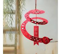 Paper Cartoon Snake Décor, Snake 2025 Ornament, Snake Year Ornaments Signs, Cute New Year Snake Ornament For Greetings And Celebrations