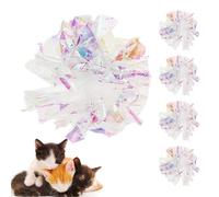 Paper Cat Sound Ball, Colorful Chewing Balls And Cat Ruffled Balls | Interactive Pet Exercise Toy, Lightweight And Easy To Carry Pet Cat Toy,