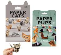 Paper Cats Origami Kit, 100 Sheets DIY 3D Origami Cats, Creative Craft Activity for Teenager and Kids, Fun Gift for Cat Lovers, DIY Paper Cats for Home Decoration and Classroom Projects