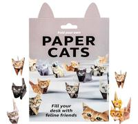 Paper Cats Origami Kit, 50 Sheets DIY Fold Your Own Paper Cat Figures, Creative 3D Cat Craft Activity for Adults & Kids, Unique Cat Lover Gift & Desk Decoration