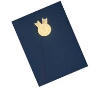 Paper Certificate Award Cover A4 Navy for Marriage Certificates