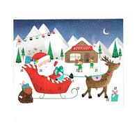 Paper Christmas Advent Calendar - 24 Windows - XK0042 Santa's Workshop