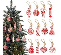 Paper Christmas Ornaments, Cartoon Pendant - Paper Gingerbread Man Christmas Bag Charm | for Holiday Car Interior Party Winter Festival Workplace Ceiling Birthday Indoor Home