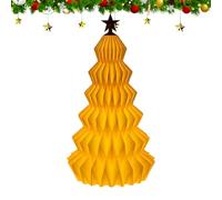 Paper Christmas Tree,3D Holiday Table Decorations,Paper Accordion Tree Desktop Decor - for Holiday Festival Tabletop Desk Home Office Party Fireplace Shelf