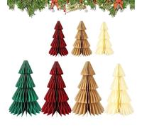 Paper Christmas Tree - 8-Piece Table Decoration for Parties - Decoration for the Paper Christmas Tree, for Winter, Home, Office, Room, Holiday, Fireplace, Apartment, Farmhouse and Mantle
