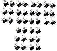 Paper Clamps Binder,48 Pcs Black Office Supplies Clips Clip Boxed