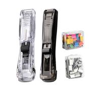 Paper Clip Dispenser - Binder Clips, Paper Clam for Organization, Document Fastening Tool with 100 Clamps, Document Fastening Tool with 100 Clamps, Stationary Clamp for Paperwork