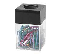Paper Clip Dispenser - Magnetic Storage Box, Desk , Transparent Acrylic Holder Case, Compact Office Accessories, Easily Accessible Desk Supply Management for Work