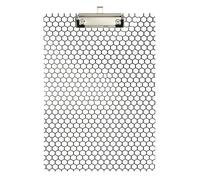 Paper clipboard Football Pattern Black and White Acrylic Cute for Nurses Home Contractor Size 9 x 12.5 Tabla para escribir