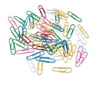 Paper Clips 1400Pcs Assorted Color Paper Clips 28mm Plastic Letter Clips for Office School
