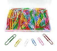 Paper Clips Assorted Size 400 Pieces,Large Medium Small Coloured Paperclips,Durable and Rustproof Paper Clip for Paperwork Office School Document Organization(28mm, 33mm, 50mm)
